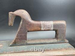 Antique Carved Wooden Scandinavian Mangle Board Folk Art