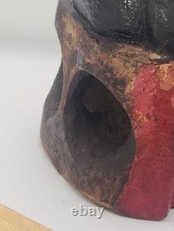 Antique Chinese Wood Carved Seated Figure Qing Style Folk Art Ancestor 7