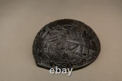 Antique Colonial Carved Coconut Cup Sailors Bugbear Folk Art 18/19th Century