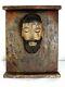 Antique Divino Rostro Holy Face 19th C. Mexican Carved Wood Rare