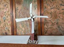Antique Early 1900s Country Folk Art Hand Carved Wooden Butter Churn Whirligig
