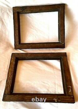 Antique Fits 8 X 10 Tramp Art Carved Folk Art Primitive Picture Frames