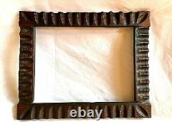 Antique Fits 8 X 10 Tramp Art Carved Folk Art Primitive Picture Frames