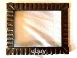 Antique Fits 8 X 10 Tramp Art Carved Folk Art Primitive Picture Frames