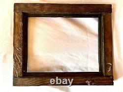 Antique Fits 8 X 10 Tramp Art Carved Folk Art Primitive Picture Frames