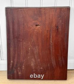Antique Folk Art Carved Mahogany Women Wall Hanging Panel