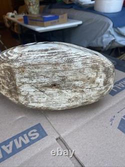 Antique Folk Art Carved & Painted Goldeneye Duck Hunting Decoy Vintage