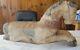 Antique Folk Art Carved Painted Wood Horse