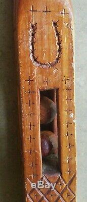 Antique Folk Art Carved Whimsy Cane