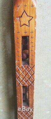 Antique Folk Art Carved Whimsy Cane