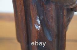 Antique Folk Art Carved Wood Renaissance Man Scholar Statue Figure 17