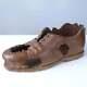 Antique Folk Art Carved Wood Beat Up Shoe