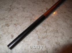 Antique Folk Art Carved Wooden Cane African Mans Head Hard Wood