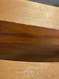 Antique Folk Art Carved Wooden Nautical Maritime Half Hull