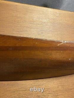 Antique Folk Art Carved Wooden Nautical Maritime Half Hull