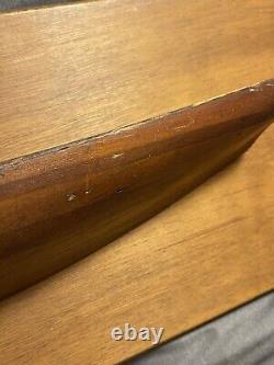 Antique Folk Art Carved Wooden Nautical Maritime Half Hull