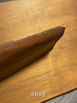 Antique Folk Art Carved Wooden Nautical Maritime Half Hull