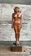 Antique Folk Art Carving Nude Woman High Heels Circa 1930 Art Deco