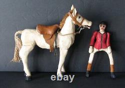 Antique Folk Art FOX HUNT Wood Carvings Chester County, PA Horses Hound Dogs