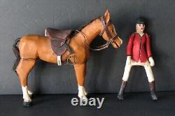 Antique Folk Art FOX HUNT Wood Carvings Chester County, PA Horses Hound Dogs