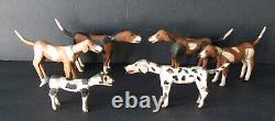 Antique Folk Art FOX HUNT Wood Carvings Chester County, PA Horses Hound Dogs