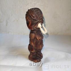Antique Folk Art Figure Idol Totem Primitive Sculpture Deocr Statue Rare Old 20c