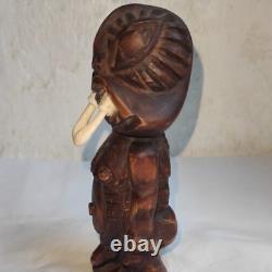 Antique Folk Art Figure Idol Totem Primitive Sculpture Deocr Statue Rare Old 20c