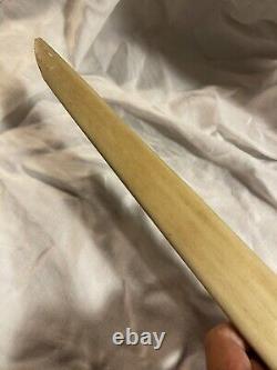 Antique Folk Art Swordfish Bill Sword with Carved Wooden Handle nautical fraternal