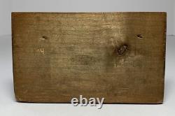 Antique Folk Art WWI JOZEF PILSUDSKI INKWELL Carved Painted Wood POLISH SOLDIER