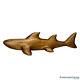 Antique Folk Art Wood Carved Shark Sculpture 13