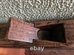 Antique Folk Art Wooden Hand Carved Planer Tool