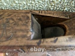 Antique Folk Art Wooden Hand Carved Planer Tool