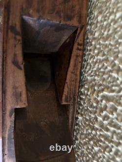 Antique Folk Art Wooden Hand Carved Planer Tool