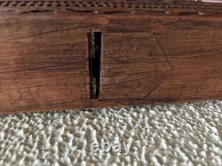 Antique Folk Art Wooden Hand Carved Planer Tool
