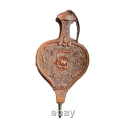 Antique French 1870/1880s Carved Green Man Demon Dragon Bellows Folk Art