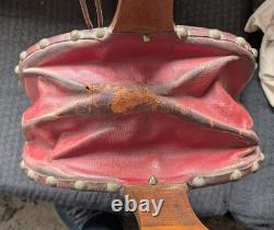 Antique French 1870/1880s Carved Green Man Demon Dragon Bellows Folk Art