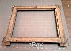 Antique German Tramp Art Chip Carved Picture Frame Handmade Folk Art