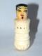 Antique Hand Carved Painted Folk Art Man Withgoatee, Sewing Thread Winder