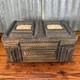 Antique Hand Carved Tramp Sewing Box Folk Art Sculpture Repurposed Large