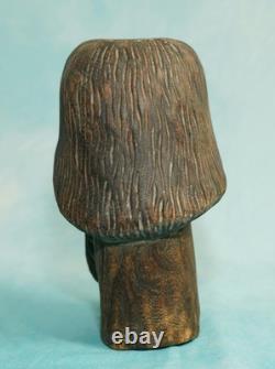 Antique Hand Carved Wood Head Saint Apostle Santos Folk Art Figure 9 Inches