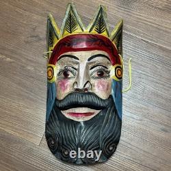Antique Hand carved Mexican Mask Guerrero Mexico Museum Quality Folk Art