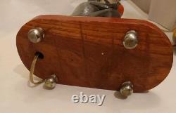 Antique Indian Folk Art Polychromed Carved Wood 1870's Monkey Lamp Set-23 Tall Antique Indian Folk Art Polychromed Carved Wood 1870's Monkey Lamp Set-23 Tall