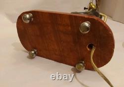 Antique Indian Folk Art Polychromed Carved Wood 1870's Monkey Lamp Set-23 Tall