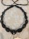 Antique Maritime Folk Art Black Carved Link Necklace /mourning Style/provenance