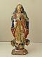 Antique Mexican Maria Santo Figure Hand Carved Original Paint 9 3/4 T 19th C