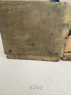 Antique Oriental Bookend Carved Folk Art Hand Carved Wood Village Carving 6