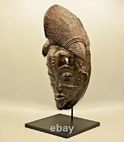 Antique Original Hand Carved Oceanic Period African Tribal Mask Masque Sculpture