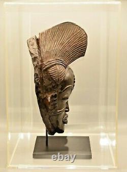 Antique Original Hand Carved Oceanic Period African Tribal Mask Masque Sculpture