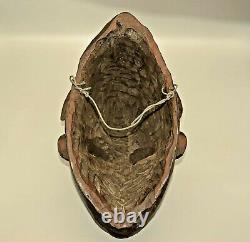 Antique Original Hand Carved Oceanic Period African Tribal Mask Masque Sculpture