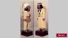 Antique Pair Of Life Size Character Folk Art Carvings Of